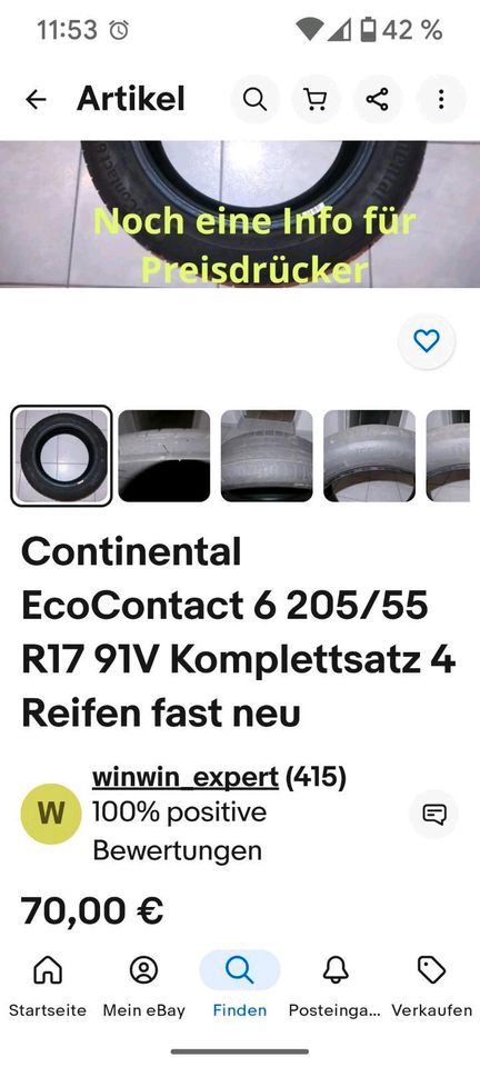 4 x Conti ECO Contact in Hemmingen
