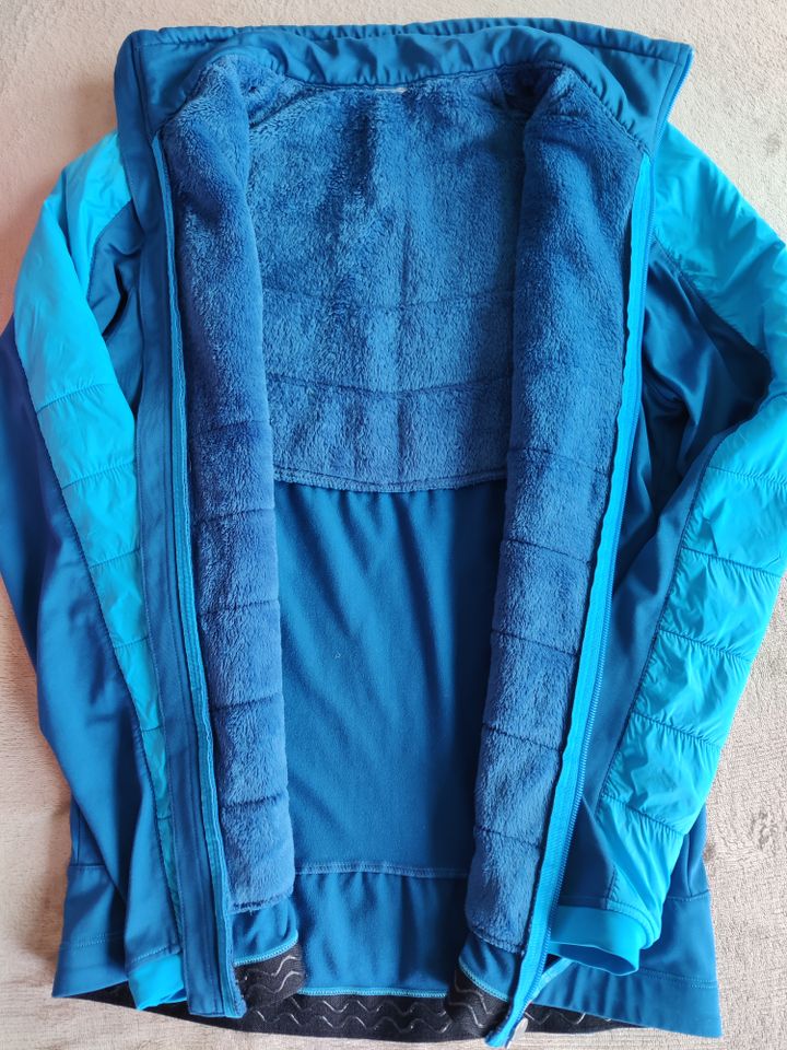Daunenjacke Jacke blau Größe 164 Fleecefutter Quechua in Plauen