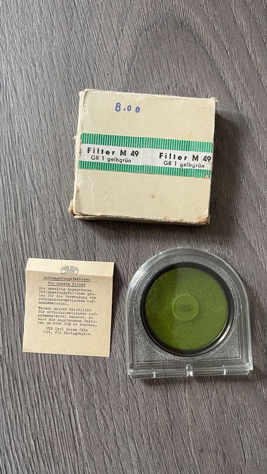 Carl Zeiss Jena Filter M49 grün in Senftenberg