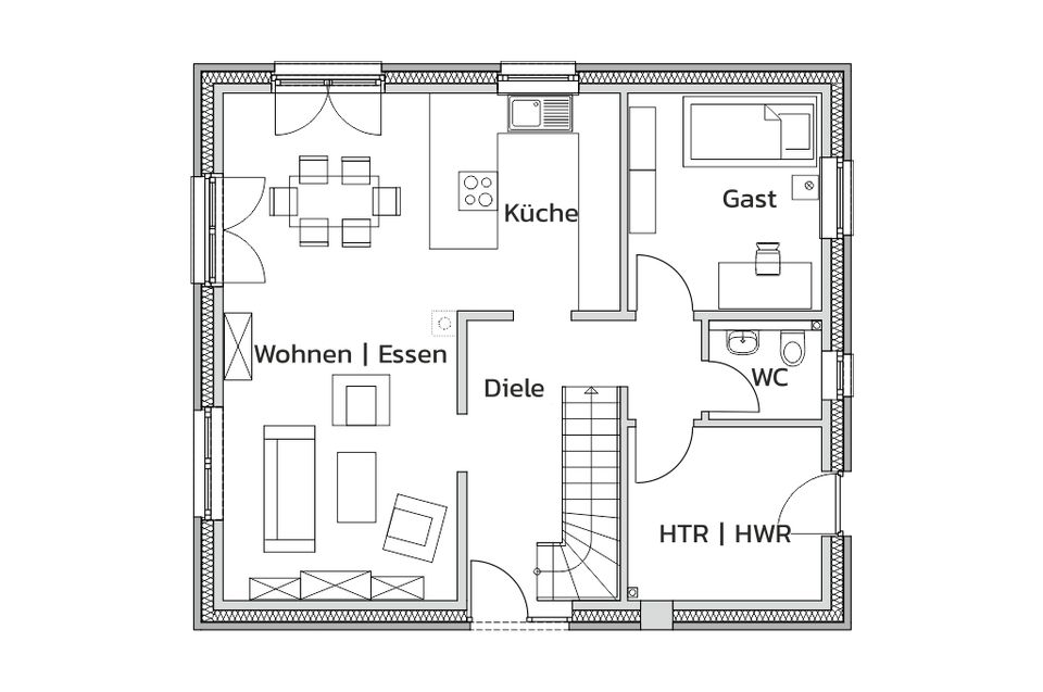 Neubau Einfamilienhaus 2 in familienfreundlicher Lage von Poppenbüttel in Hamburg