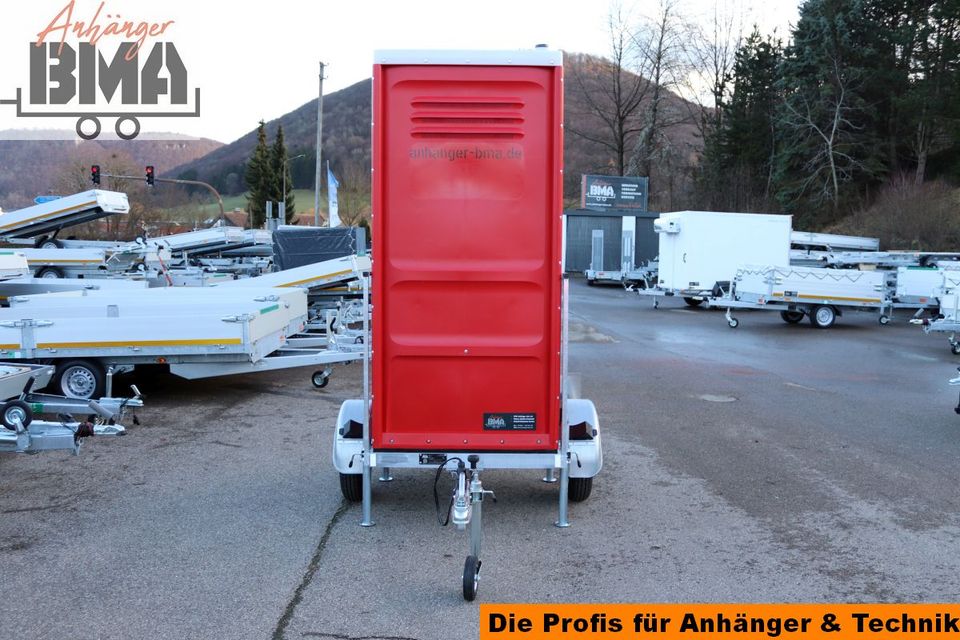 Anhänger BMA TO1 das mobile Baustellen WC Bautoilette made by BMA in Mühlhausen im Täle