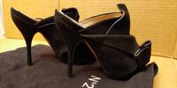 High Heel Mules No.21 Velours schwarz Leder Stiletto Pantoletten Bayern - Kulmbach Vorschau