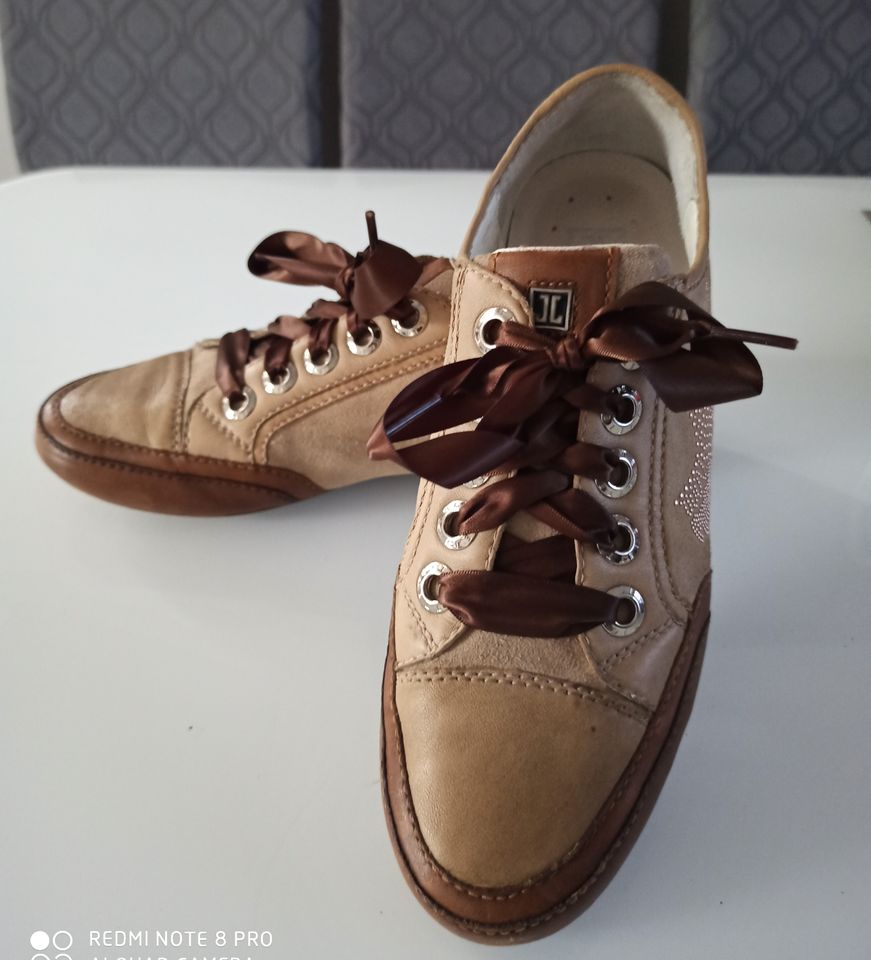 Jette Joop Damen Leder Sneaker Schnürschuh Gr 39,5 ( UK 6,5) in Drolshagen