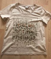 Beiges T-Shirt mit Leoprint von Cream S Baden-Württemberg - Nattheim Vorschau