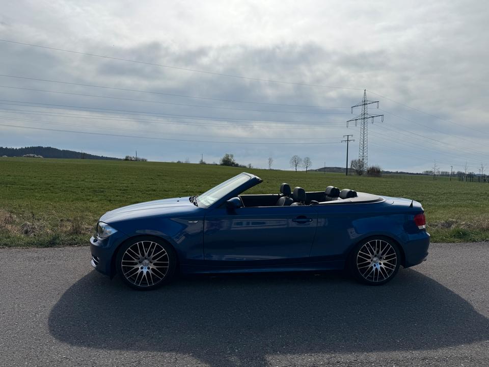 BMW 118i Cabrio | Montegoblau | H&R Federn | BMW Perform. Auspuff in Aldingen