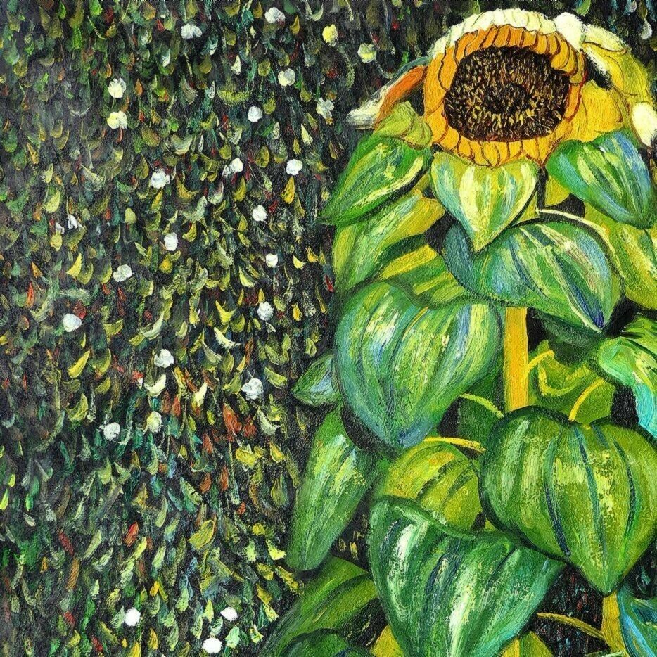 Gustav Klimt- Die Sonnenblume k98281 G 90x120cm Ölbild handgemalt in Berlin