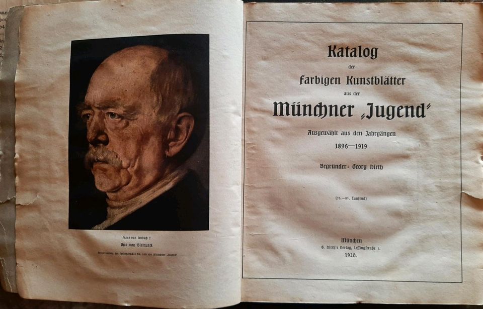Katalog der farbigen Kunstblätter aus der Münchner ,,Jugend " in Nienburg (Saale)