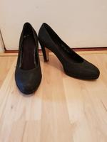 Stöckelschuhe 39,5 grau schwarz Glitzer Gigh Heel Pumps Berlin - Niederschönhausen Vorschau