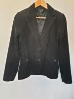 Schwarzer Blazer in Cord von H&M, Gr. 38 Hessen - Lich Vorschau