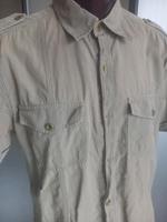 QS by S.Oliver Hemd  1/2 Arm Gr.M Khaki gestreift Bayern - Bobingen Vorschau