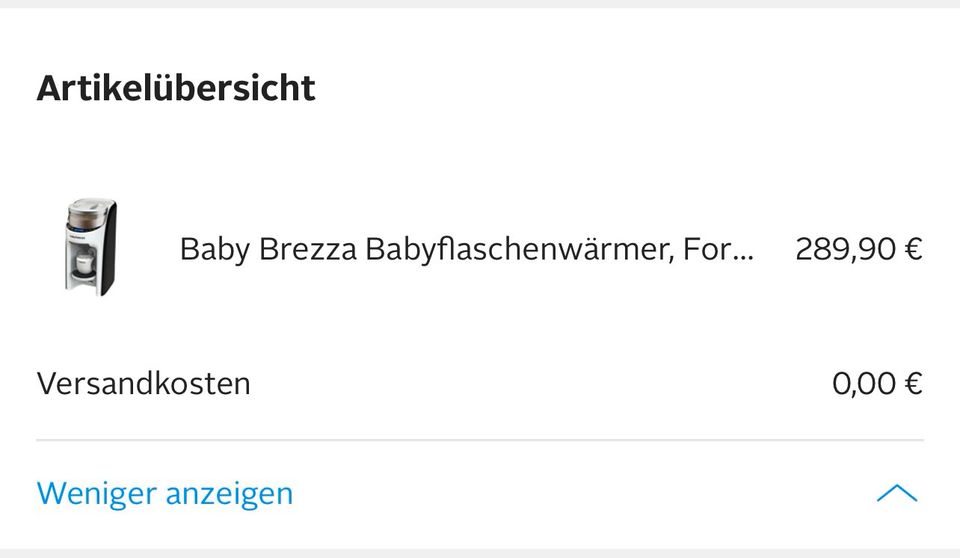 Babybrezza/ automatischer flaschenzubereiter in Riedering