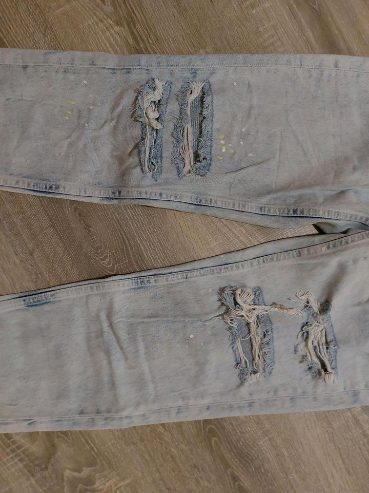 Jeans, Damen, Gr. 36, blau, weit in Kalletal
