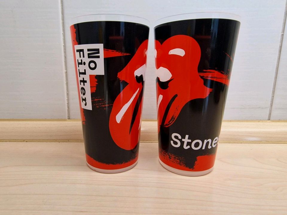 Rolling Stones Bruce Springsteen Fan Becher Merchandise Sixty in Allershausen