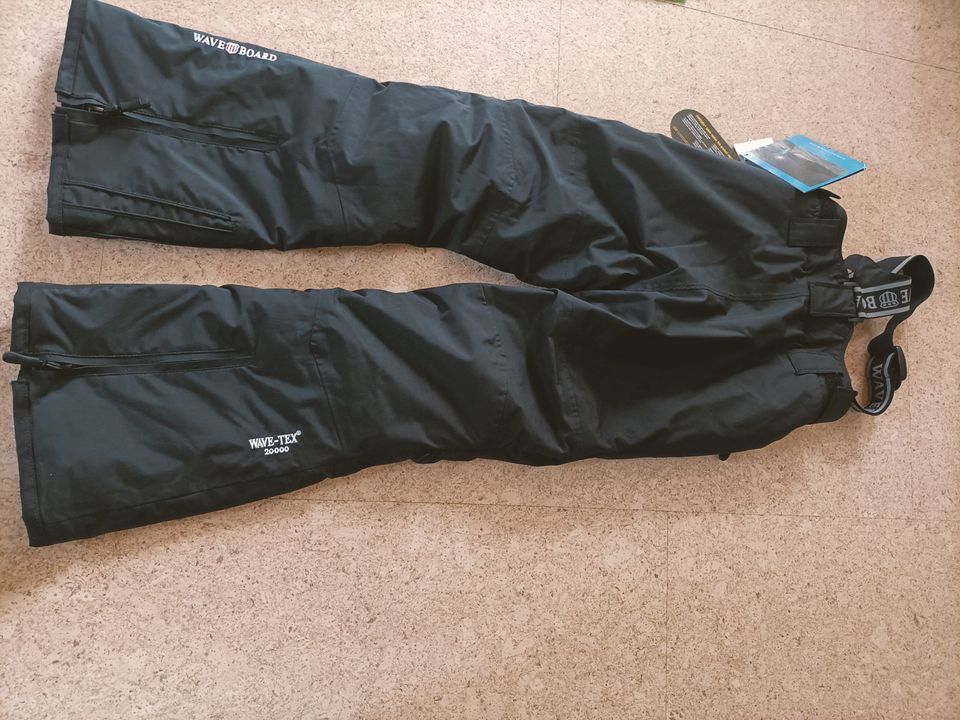 Wave Board Skihose NEU Gr. 128 schwarz NEU Markenqualität in Abenberg