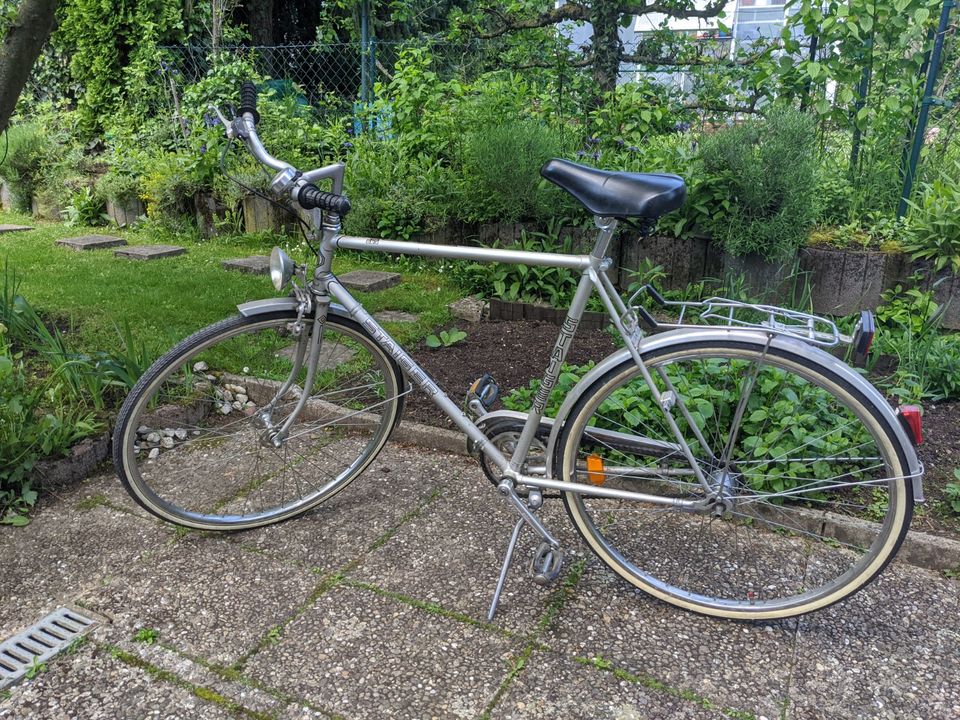 Herren Fahrrad silber 3-Gang Sachs Torpedo Schaltung *OLD School* in Schweinfurt