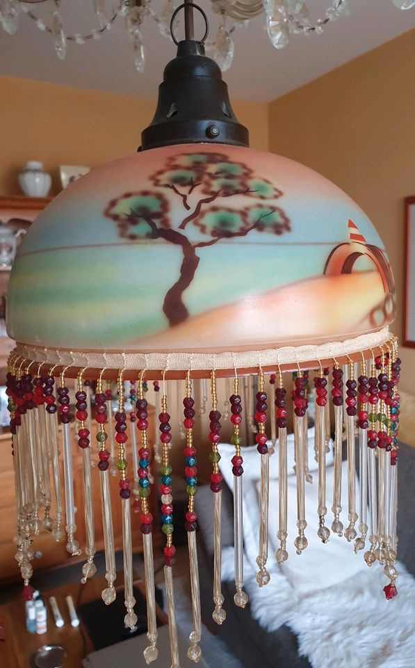 Antike Perlen-Lampe Jugendstil Perlenanhang Landschaft Motiv in  Nordrhein-Westfalen - Bornheim | Lampen gebraucht kaufen | eBay  Kleinanzeigen ist jetzt Kleinanzeigen