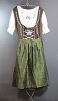 Dirndl mit Schürze, Trachtenkleid, Baumwolle Gr. 42/44 Schleswig-Holstein - Glücksburg Vorschau