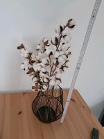 Vase dekoration schwarz kunstblume Baumwolle ast Pflanze weiß Set Duisburg - Meiderich/Beeck Vorschau