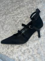 Schuhe mit Absatz Schwarz / Gold Gr. 38 Baden-Württemberg - Pforzheim Vorschau