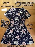 Only Kleid mit passendem Haarreifen  Gr.40 NEU Brandenburg - Lübben Vorschau