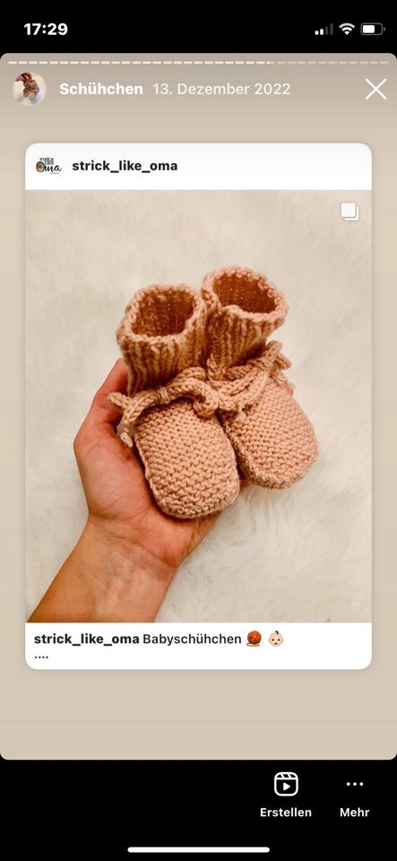 Strickschühchen schühchen baby neugeborene strickschuhe ✅ in Eggolsheim