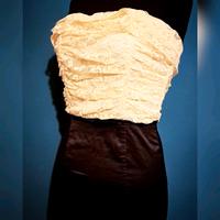 Cocktailkleid Büro Kleid beige Schwarz Spitze und Satin AMISU 36 Brandenburg - Beelitz Vorschau