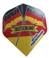 3 Dart Flight "Deutschland Flaggen" British Pentathlon Nordrhein-Westfalen - Büren Vorschau
