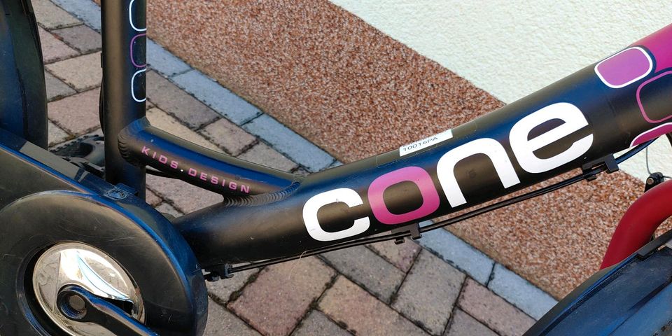 Fahrrad Cone bike k200 Mädchen 20 Zoll Kinderfahrrad schwarz pink in Zeithain