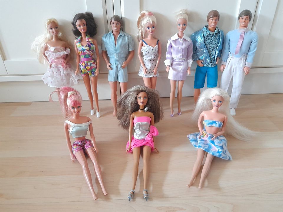 Vintage Barbie lange Haare Ken twirlin make up in Kreuzau