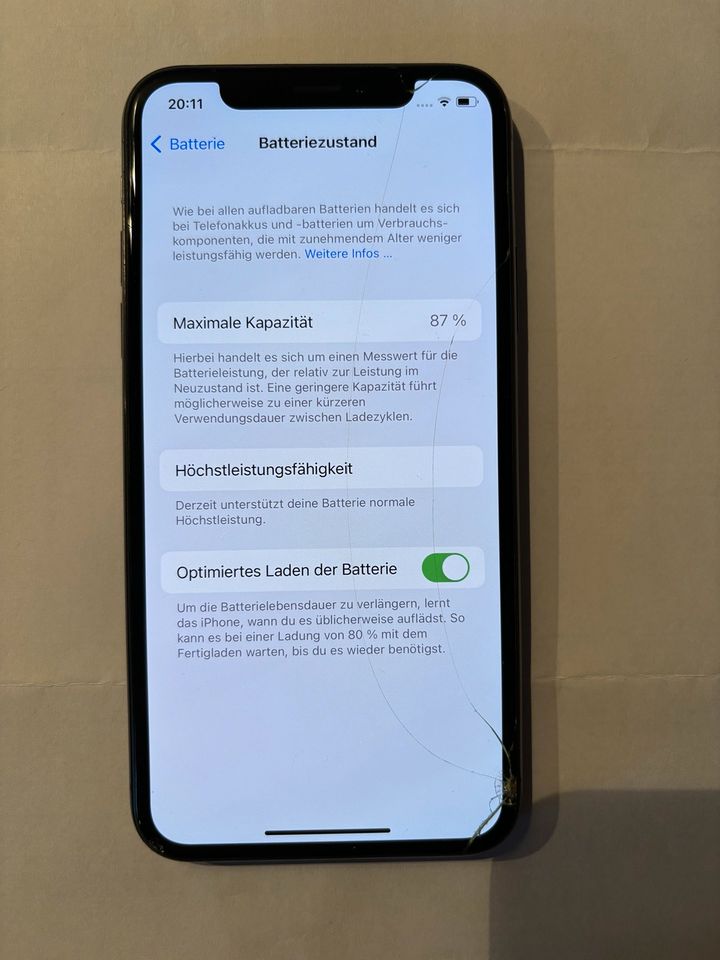 iPhone XS |64 GB | Space Grey | Displayschaden in Oberhausen