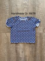 Handmade T-Shirt Gr. 68 74 Boote Jersey Baumwolle Boote blau Niedersachsen - Bohmte Vorschau