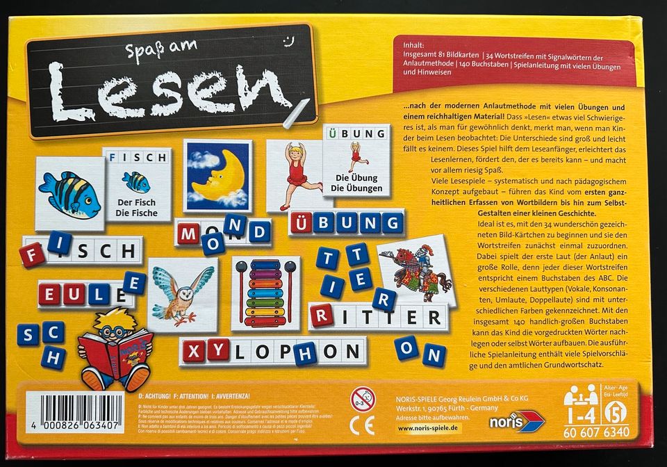 Lernspiel „Spaß am Lesen“ in Plate