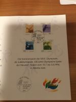 Briefmarken Bogen Olympia 100 Jahre Olympische Spiele Neckermann Bayern - Kitzingen Vorschau