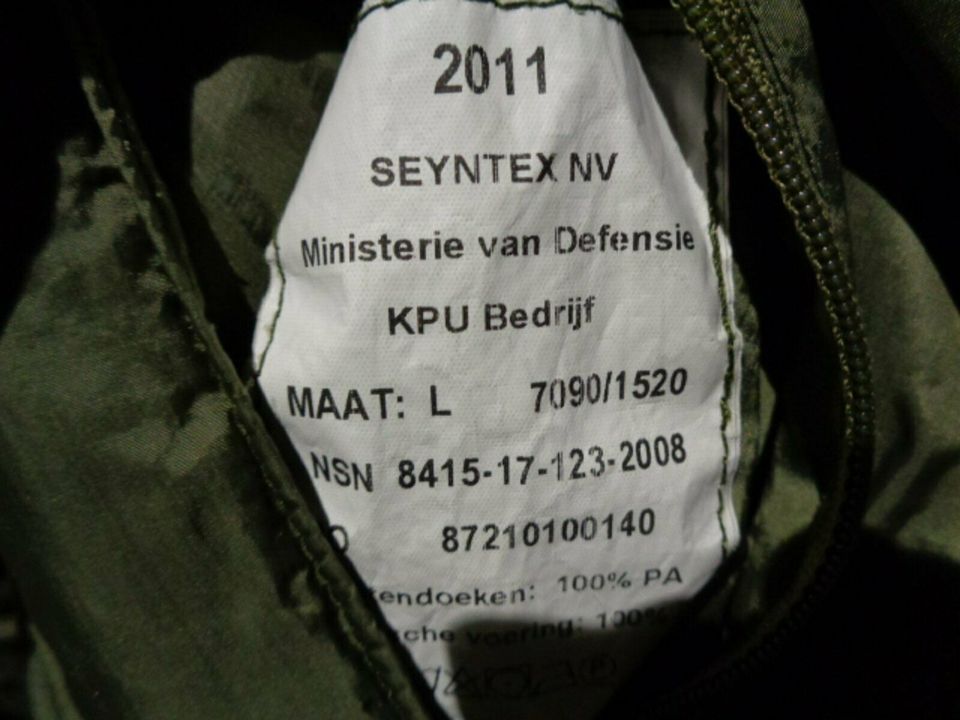 Orig.NL Armee Softie Thermojacke Reversible oliv/braun -10°C Gr.L in Herzogenrath