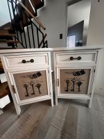 Nachtschränkchen Nachttisch  Vintage Retro Shabby Chic weiß Nordrhein-Westfalen - Olfen Vorschau