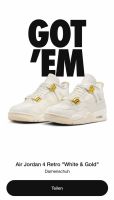 Nike Jordan 4 metallic gold Größe 39 NEU OVP. Baden-Württemberg - Villingen-Schwenningen Vorschau