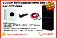 1000w Balkonkraftwerk Set 3x Trina Modul Growatt MIC1000TL Rheinland-Pfalz - Gerolstein Vorschau