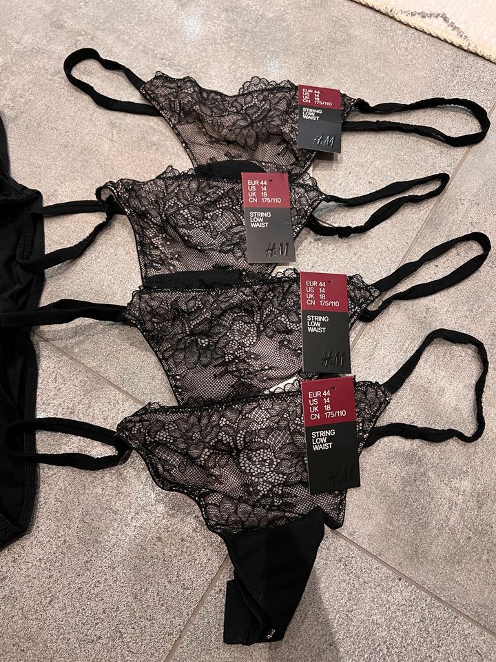 Unterwäsche Unterhosen Slips Tanga 44-46 Gina Benotti H&M in Elsenfeld