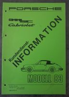 Porsche 911 SC Cabriolet Kundendienst Information  Modell 83 Baden-Württemberg - Asperg Vorschau