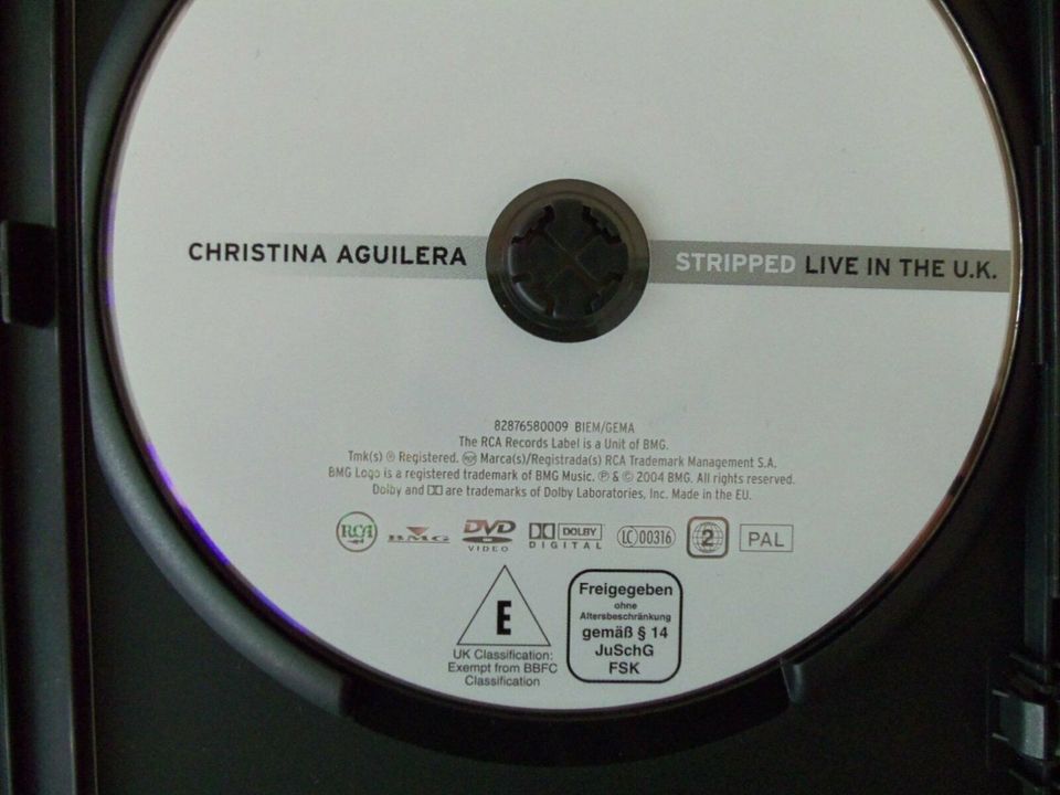 Christina Aguilera DVD ,,Stripped live in the U.K.,, für nur 5 € in Espenau