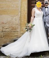 Brautkleid/Hochzeitskleid - Spitze & Tüll Gr. 40 - neuwertig Bayern - Sonnefeld Vorschau