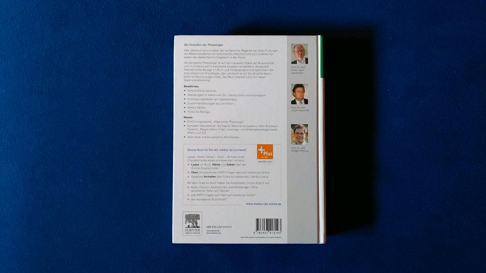 Physiologie Lehrbuch Buch Medizin Pflege Heilberuf Pharmazie neu in Oberhausen