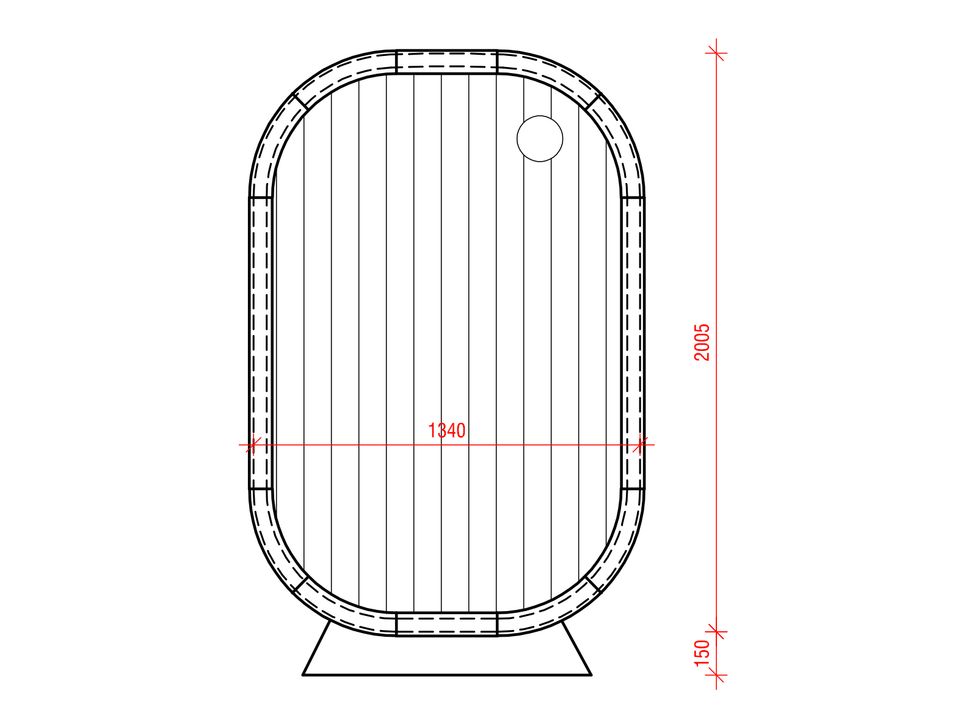 Design Fass Sauna , Gartensauna Neuware original verpackt in Marne