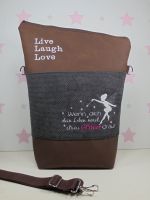 pinkeSterne * Handtasche Fee Glitzer FoldOver Live Laugh Love Sachsen-Anhalt - Zehrental Vorschau