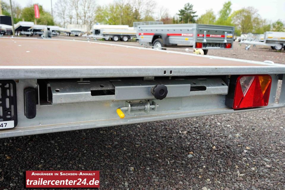 2.7t Autotransporter kippbar 4 x 2 m + Winde 10 Zoll Temared Carkeeper in Sülzetal