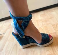 Ralph Lauren, Leder, Batik/Jeans, Wedges, Keil, Schnüren, Plateau Niedersachsen - Delmenhorst Vorschau