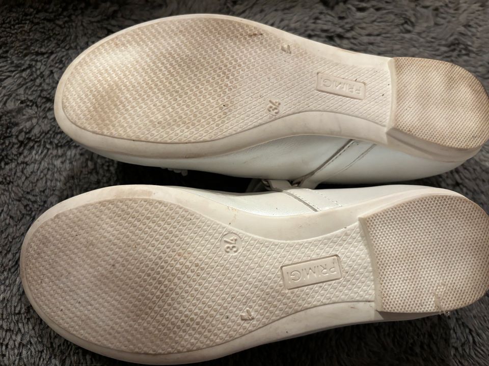 Kommunionsschuhe Schuhe weiß Ballerinas Gr. 34 in Bruckmühl