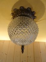 Deckenlampe Glas Messing Kugellampe 70er Jahre Bayern - Möhrendorf Vorschau
