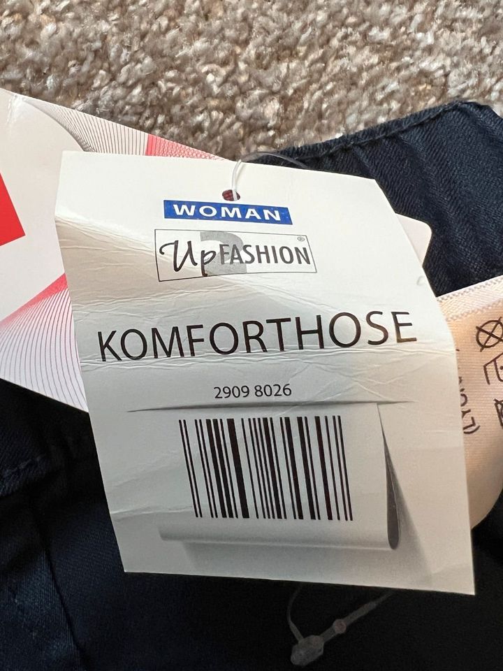 Up2Fashion Damen Komforthose Gr. 40 NEU Blau weiße Streifen Hose in Meiningen