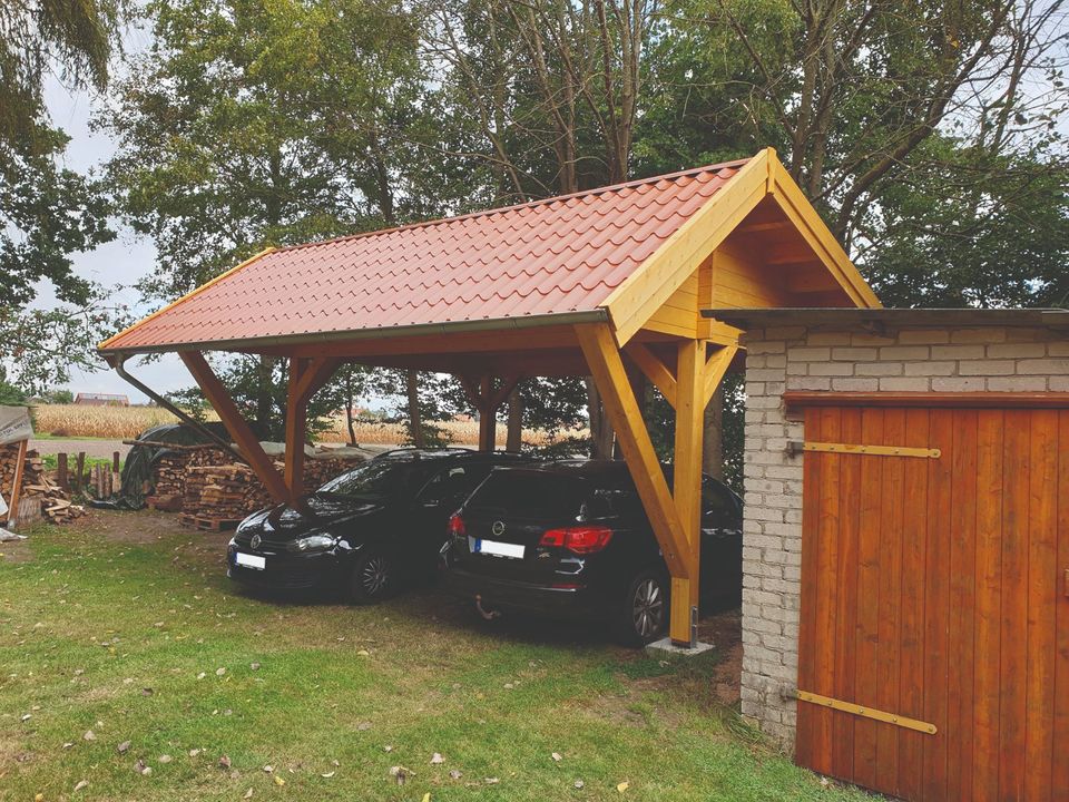 Carport Leimholz BSH Doppelcarport Gartenhaus Terrassendach in Löhne